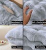 Silver Fur Super Soft 16x16 Cushion Cover Silver Fur Super Soft 16x16 Cushion Cover