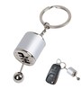 Silver Gear Shape Keychain