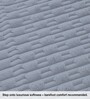 Silver Geometric Polyester Blend 3 X 5 Feet Rabbit Fur Machine Made Carpet