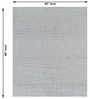 Silver Geometric Wool And Cotton 7 X 5 Feet Hand Tufted Carpet