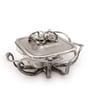 Silver Glass  & Aluminium 12 Inch Appetizer Platters