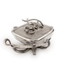 Silver Glass  & Aluminium 12 Inch Appetizer Platters
