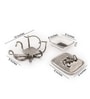 Silver Glass  & Aluminium 12 Inch Appetizer Platters