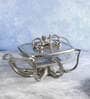 Silver Glass  & Aluminium 12 Inch Appetizer Platters