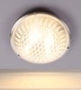 Biped Silver Glass Ceiling Flush Mount