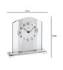 Silver Glass Framed Analog Wall Clock