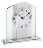 Silver Glass Framed Analog Wall Clock