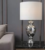 Silver Glass Majestic Aurora table lamp