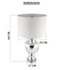 Silver Glass Majestic Aurora table lamp