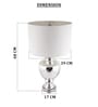 Silver Glass Majestic Aurora table lamp