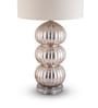 Silver Glass Orion Silver Glow glass Lamp
