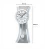 Silver Glass Novelty Wall Clock