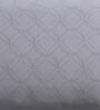 Silver Grey Geometric 300TC Cotton Super King Sized Double Bedsheet with 2 piping Pillow Covers