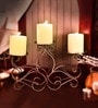 Silver Table Metal Candle Holder