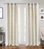 Silver Iron Solid (144 Inches) Curtain Rod with Accessories
