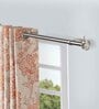 SilverIron Solid (66 Inches) Curtain Rod with Accessories (Pack of 2)