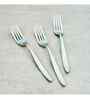 (Set Of 6) Silver Luxe 304 Food Grade Stainless Steel Silver Fork