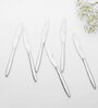 (Set Of 6) Silver Luxe 304 Food Grade Stainless Steel Silver Knife