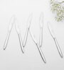(Set Of 6) Silver Luxe 304 Food Grade Stainless Steel Silver Knife