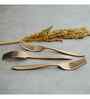 (Set Of 6) Silver Luxe 304 Food Grade Stainless Steel Silver Rose Gold Fork