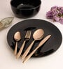 (Set Of 2) Silver Luxe 304 Food Grade Stainless Steel Silver Rose Gold Serving Spoon