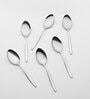 (Set Of 6) Silver Luxe 304 Food Grade Stainless Steel Silver Spoon