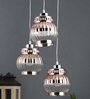 Silver Metal 3 Light Cluster Hanging Lights