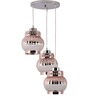 Silver Metal 3 Light Cluster Hanging Lights