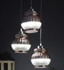 Silver Metal 3 Light Cluster Hanging Lights