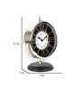 Spectra Silver Metal Analog Table Clock
