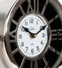 Spectra Silver Metal Analog Table Clock