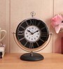 Spectra Silver Metal Analog Table Clock