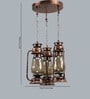 Gold Metal and Glass Lantern