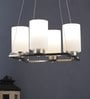 Colonial Silver Metal Shaded Chandelier