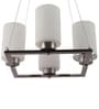 Colonial Silver Metal Shaded Chandelier