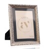 Silver Metal Hammered Luxe Wall And Tabletop Photo Frame 4X6Inches
