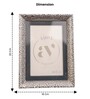 Silver Metal Hammered Luxe Wall And Tabletop Photo Frame 4X6Inches
