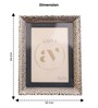 Silver Metal Hammered Luxe Wall And Tabletop Photo Frame 4X6Inches