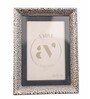 Silver Metal Hammered Luxe Wall And Tabletop Photo Frame 4X6Inches
