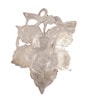 Silver Metal Handcrafted Wall Hanging Of Lord Ganesha On Creative Leaf