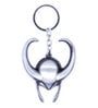 Silver Metal Loki Keychain