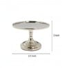 Silver Metal Pillar Candle Holders Set Of 2