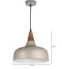 Erika Silver Metal Hanging Light