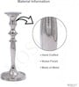 Silver Metal Taper Candle Holder