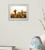 Silver Metal Wall Hanging/Table Top Photo Frame