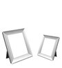 Silver Metal Wall Hanging/Table Top Photo Frames, Set of 2