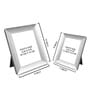 Silver Metal Wall Hanging/Table Top Photo Frames, Set of 2