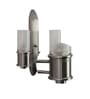Miler Silver Metal Wall Sconces