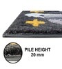 Silver Microfiber 16x24 Inches Super Soft Bath Mat