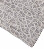 Silver Microfibre Geometric 4 x 6 Feet Hand Woven Carpet